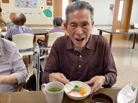 湖山ケアサービス高堂　スペシャルあんみつ作り✨
