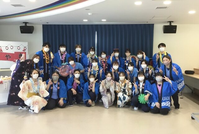 仙台市老健｜夏祭り職員の様子｜医）緑愛会・オードエクラ