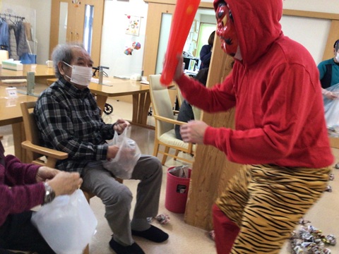 湖山ケアサービス山形「節分」